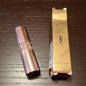 NEW! YSL Loveshine Candy Glow Sheer Shine Colour Care Lip Balm/5B Nude Crush